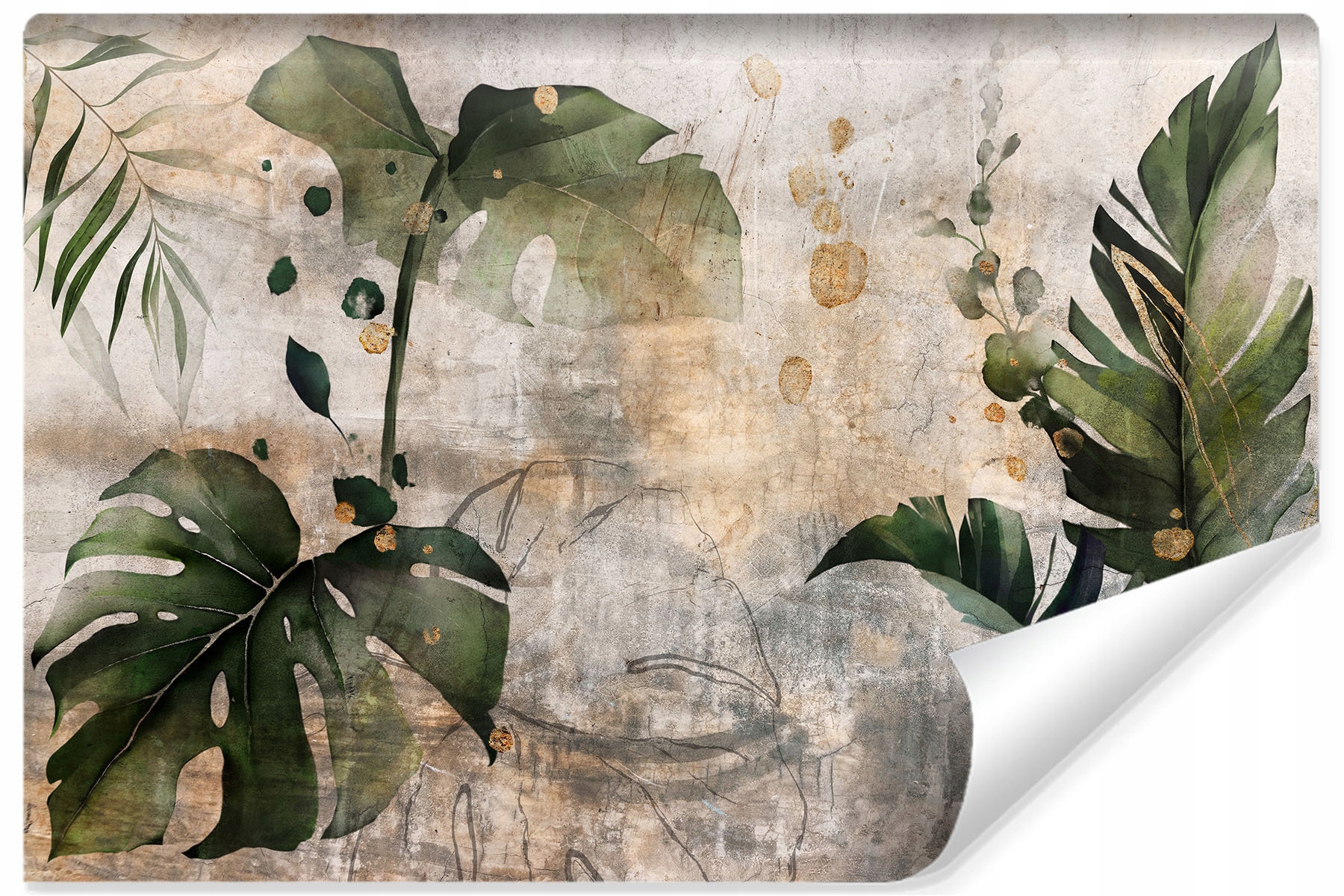 Fototapeta LEAVES Tropical Retro 368x254